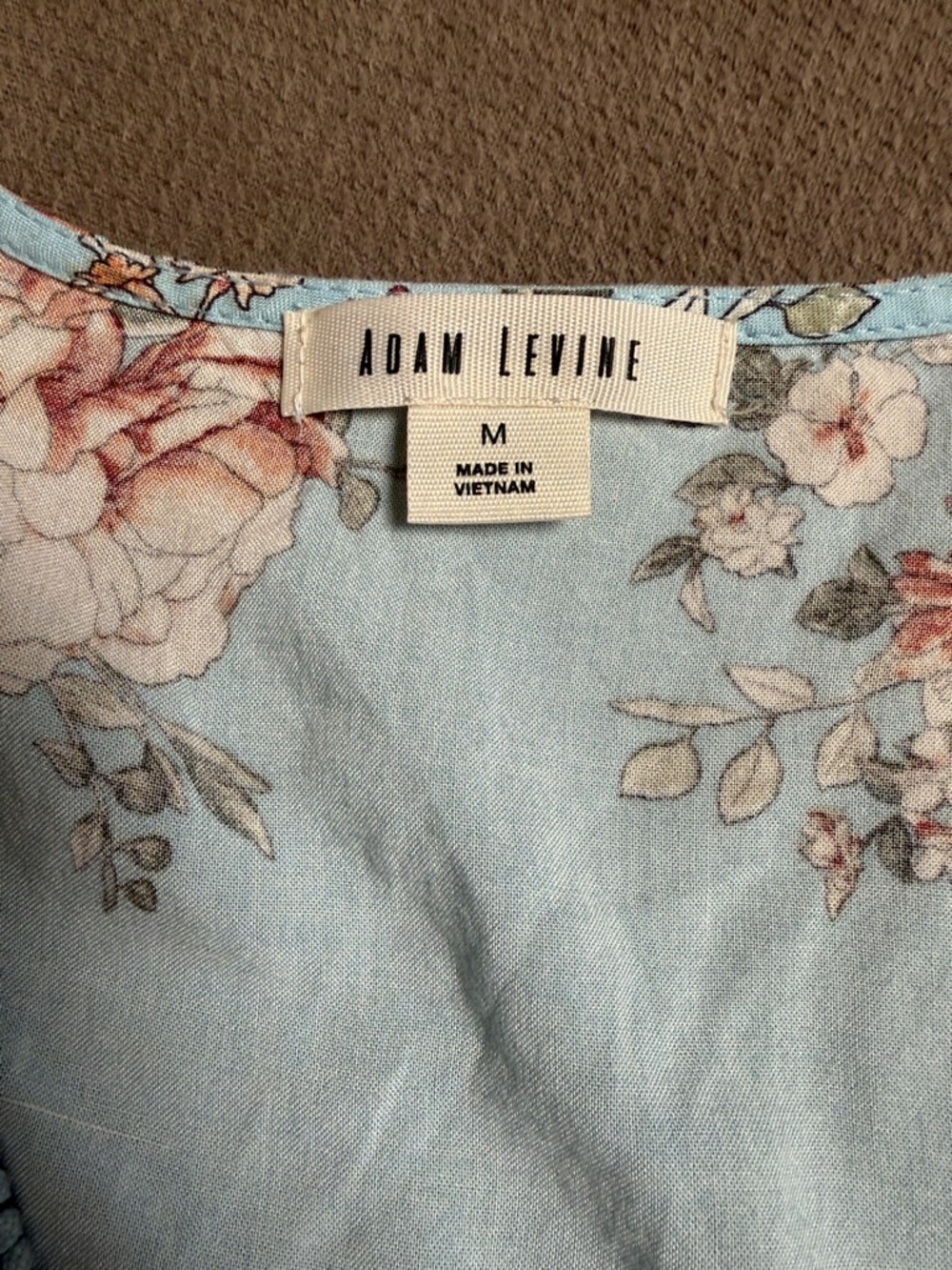 Adam Levine Collection Light Blue Floral Mini Dress - Picture 5 of 8